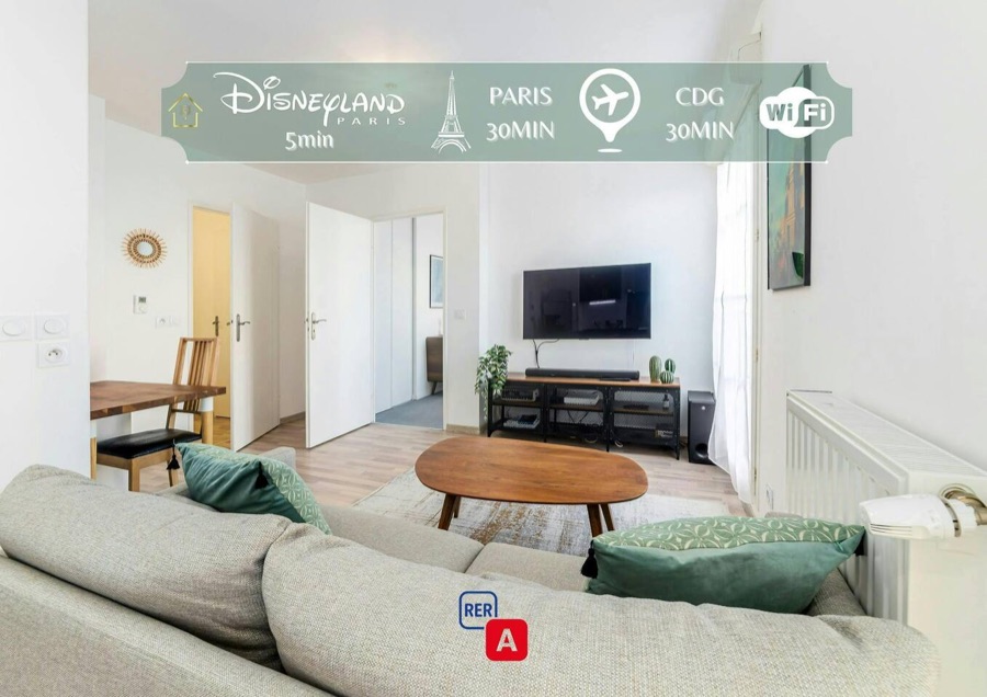 Black & White Dream – proche Disneyland, logement accompagné par Sweeps à Serris