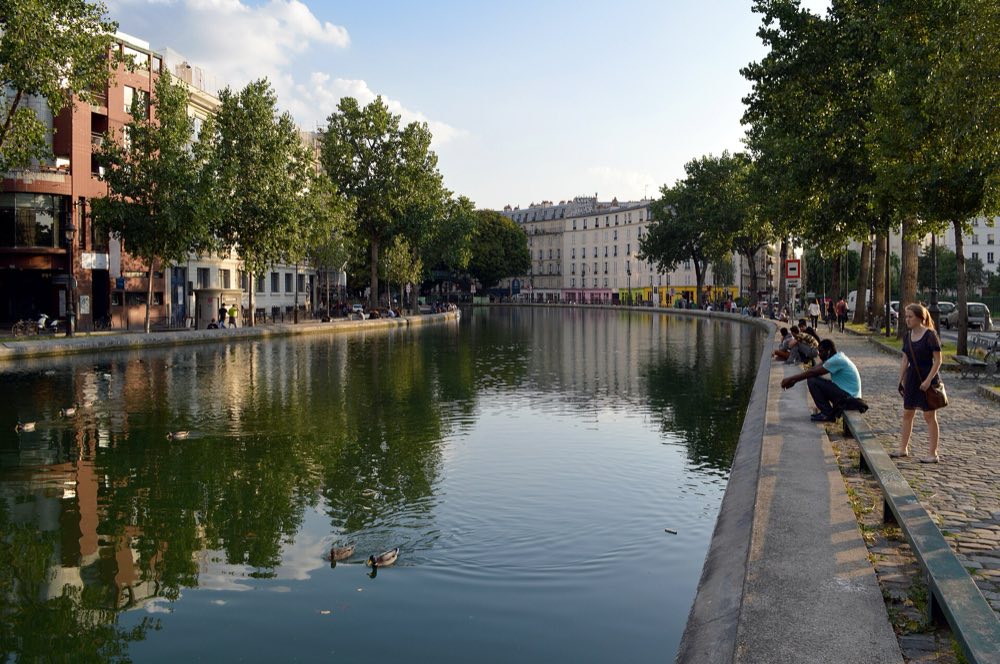 Le canal Saint-Martin, dans le 10e arrondissement